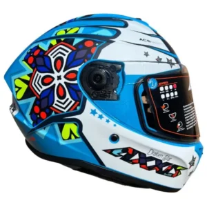 Axxis Draken S Star Matt Fluo Blue Helmet