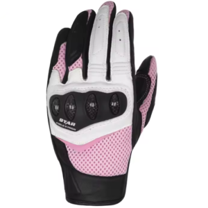 Pink Female Biker Gloves