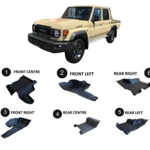 Replacement Mats for Toyota Land Cruiser 2007-Present Double Cab Full Kit