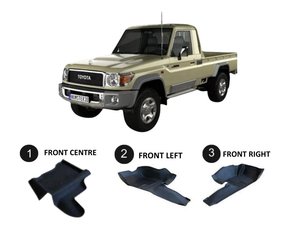 Replacement Mats for Toyota Land Cruiser 2007-Present Single Cab Full Kit